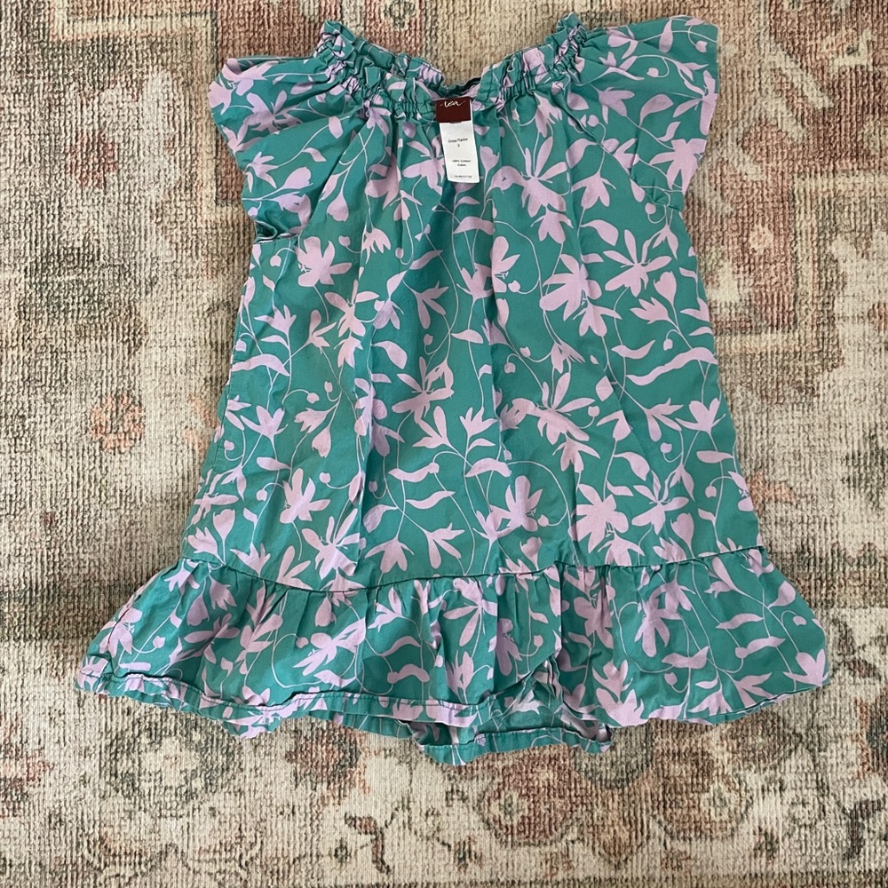 Tea Collection Teak and Lilac Dress Size 2T